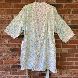 •Vintage• Carole Hochman Floral Pattern Robe